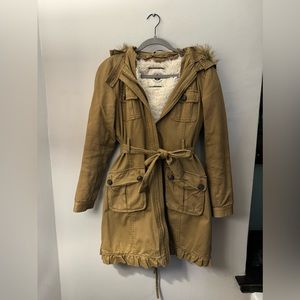 Anthropologie Daughters of the Liberation Coat, Tan, Size 2
